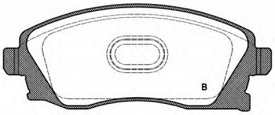 OPEN PARTS bpa077402 -  Комплект тормозных колодок, дисковый тормоз